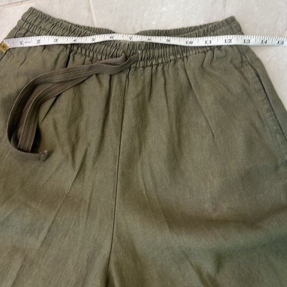 Max Studio, Sophisticated Rich Hunter Palazzo Pants, Drawstring Waist,Pockets,S - Picture 9 of 14